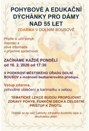 16.2. Pohybové a vzdělávací dýchánky pro dámy